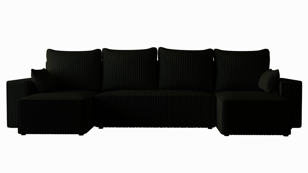 U Ecksofa mit Schlaffunktion Tobi Cord Felipo