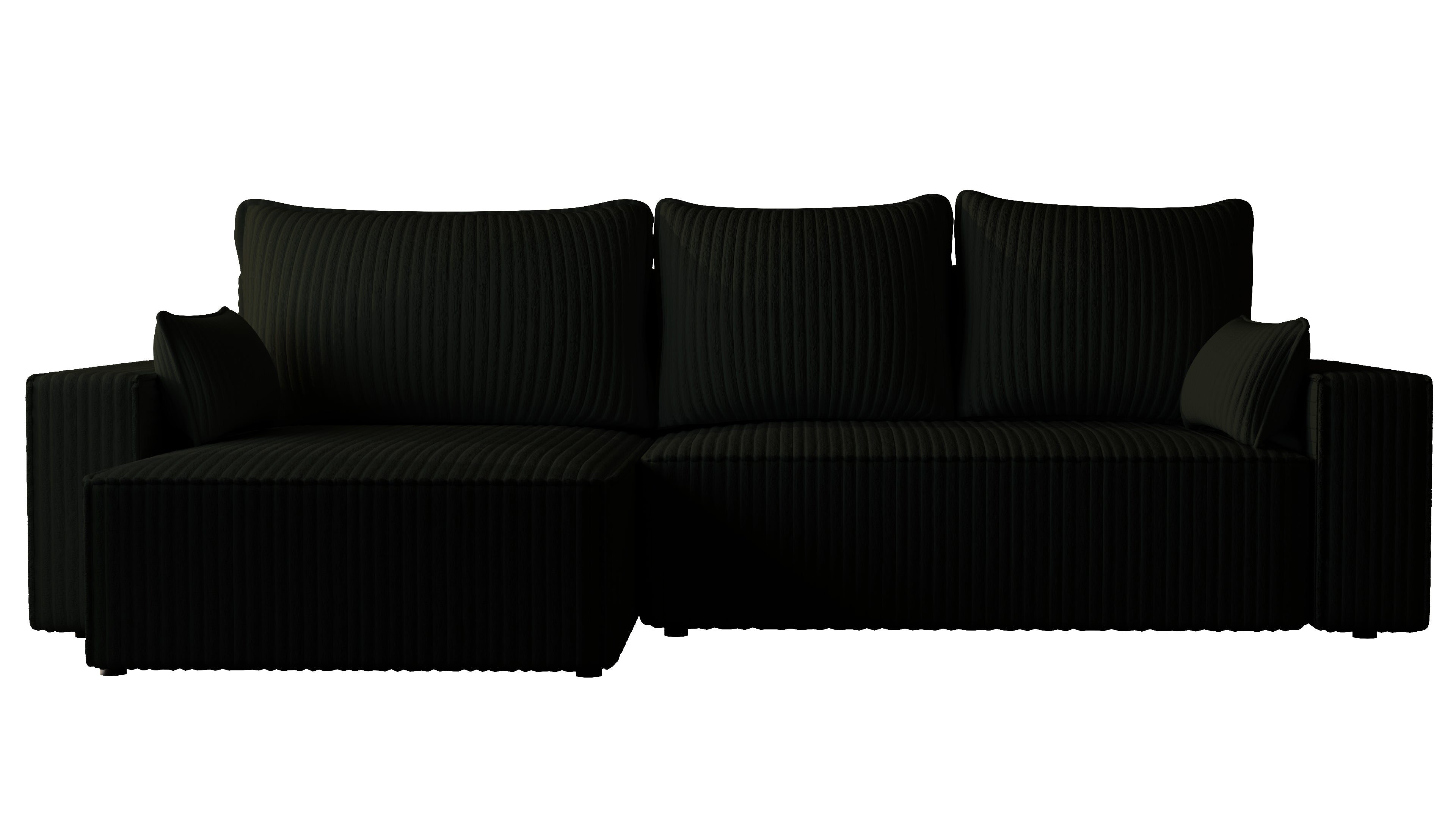 XL Ecksofa mit Schlaffunktion Tobi Cord Felipo