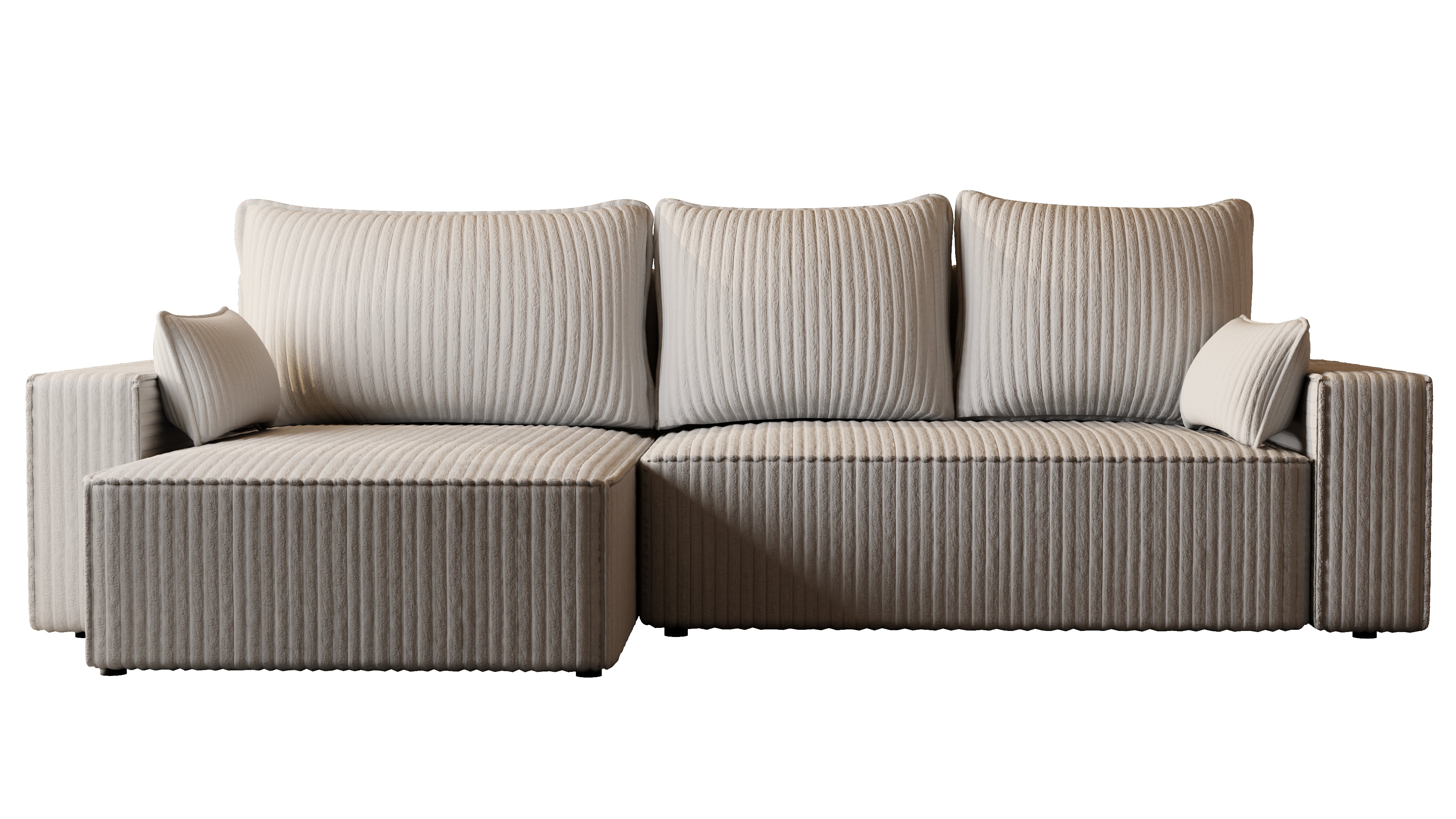 XL Ecksofa mit Schlaffunktion Tobi Cord Felipo