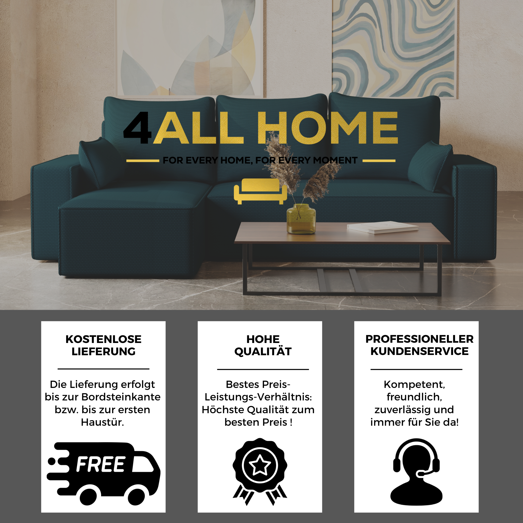 Ecksofa mit Schlaffunktion Tobi Cord Onega