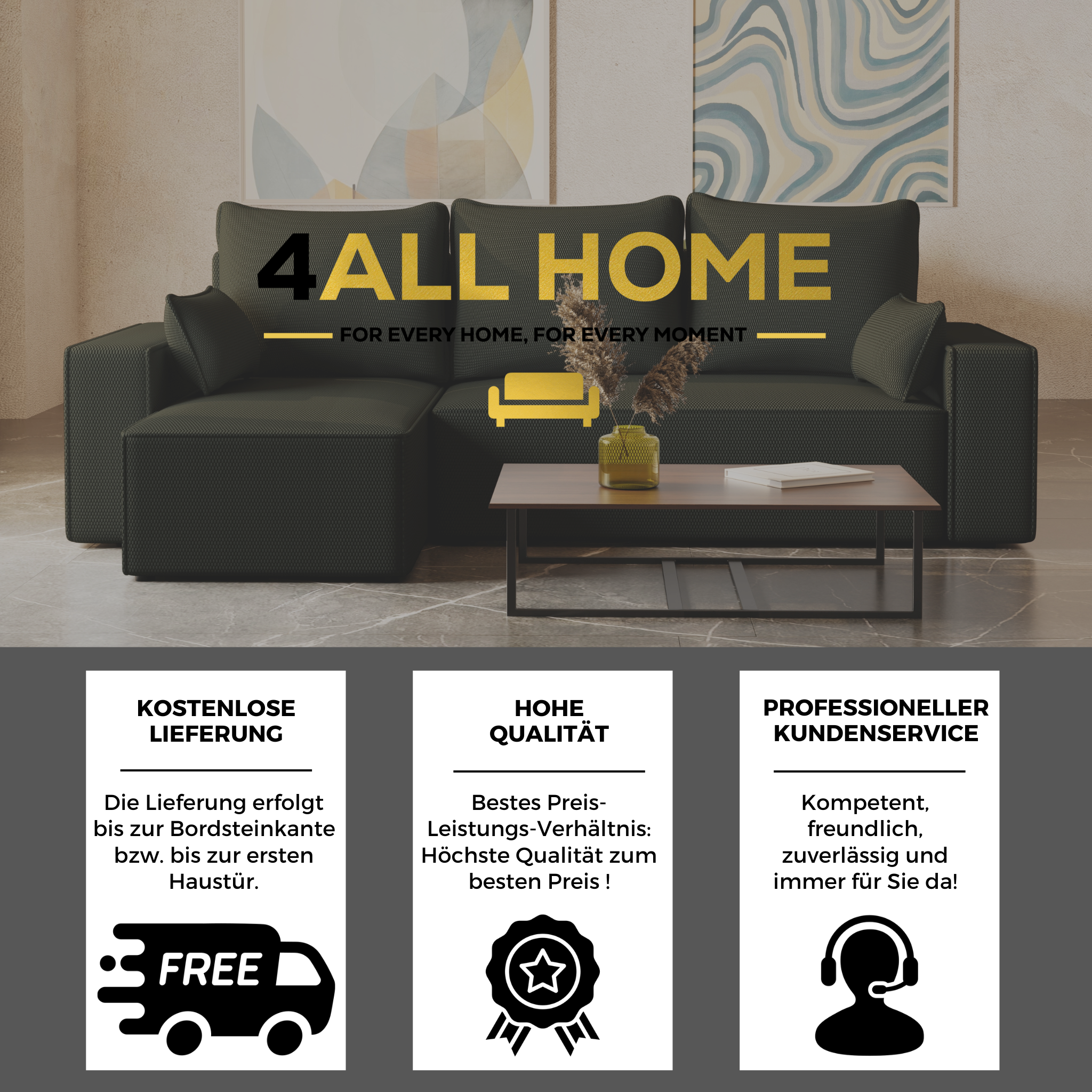 Ecksofa mit Schlaffunktion Tobi Cord Onega