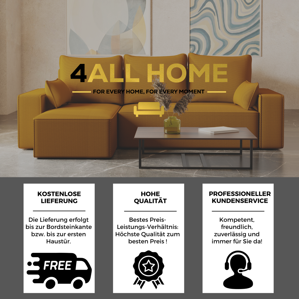 Ecksofa mit Schlaffunktion Tobi Cord Onega