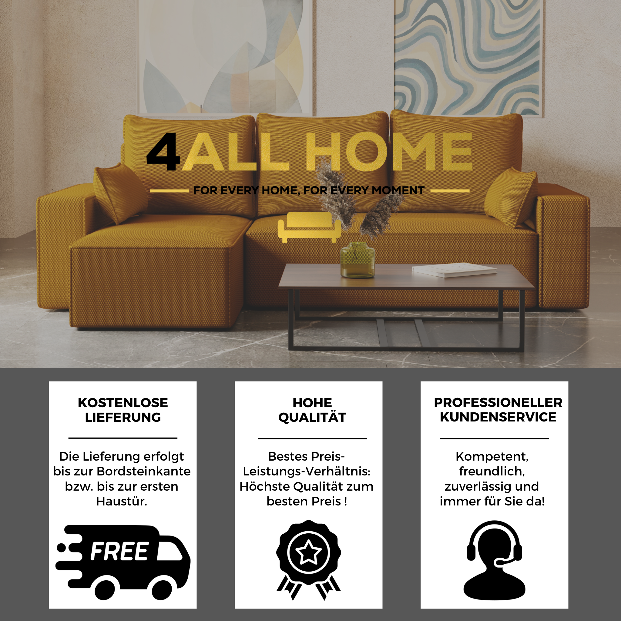 Ecksofa mit Schlaffunktion Tobi Cord Onega