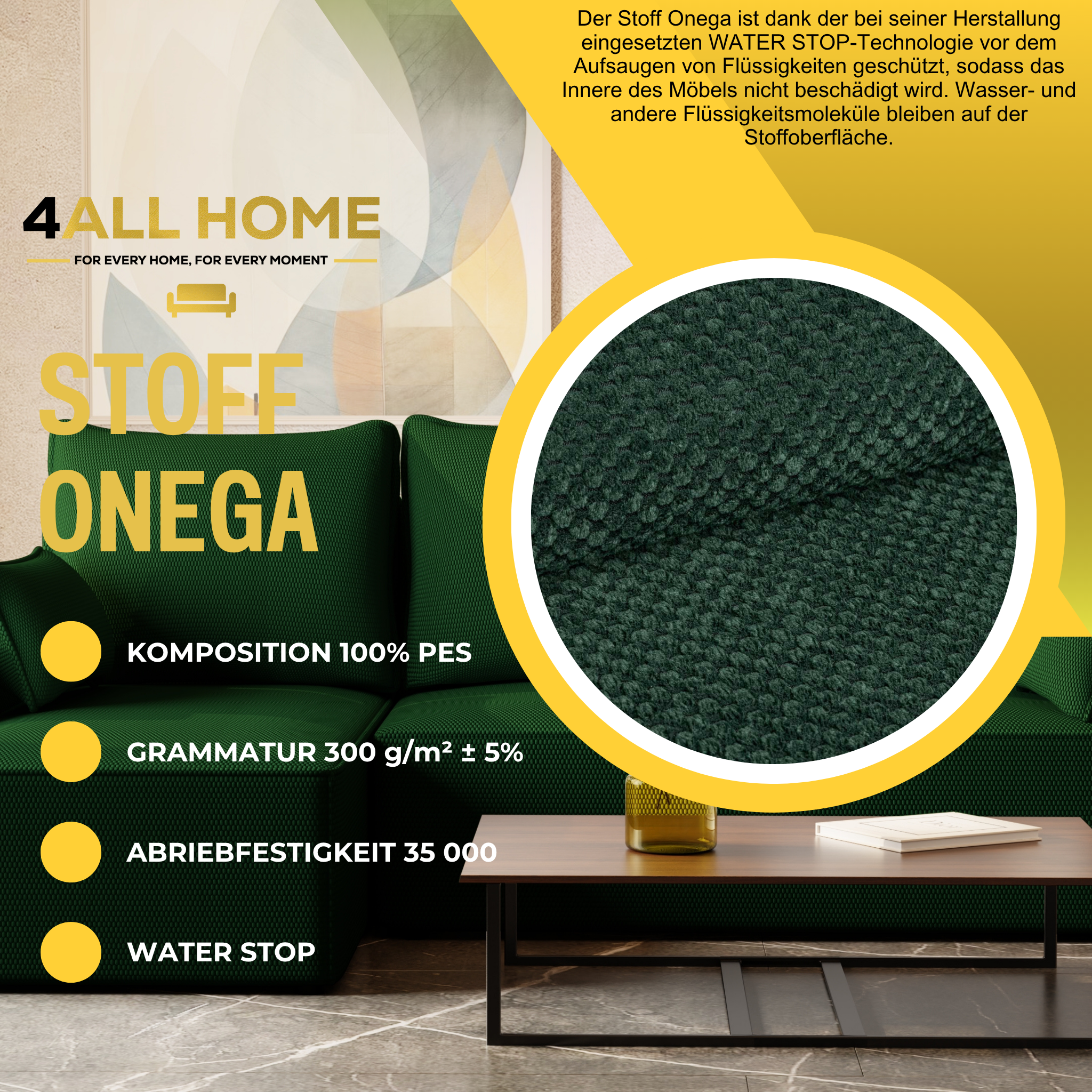 Ecksofa mit Schlaffunktion Tobi Cord Onega