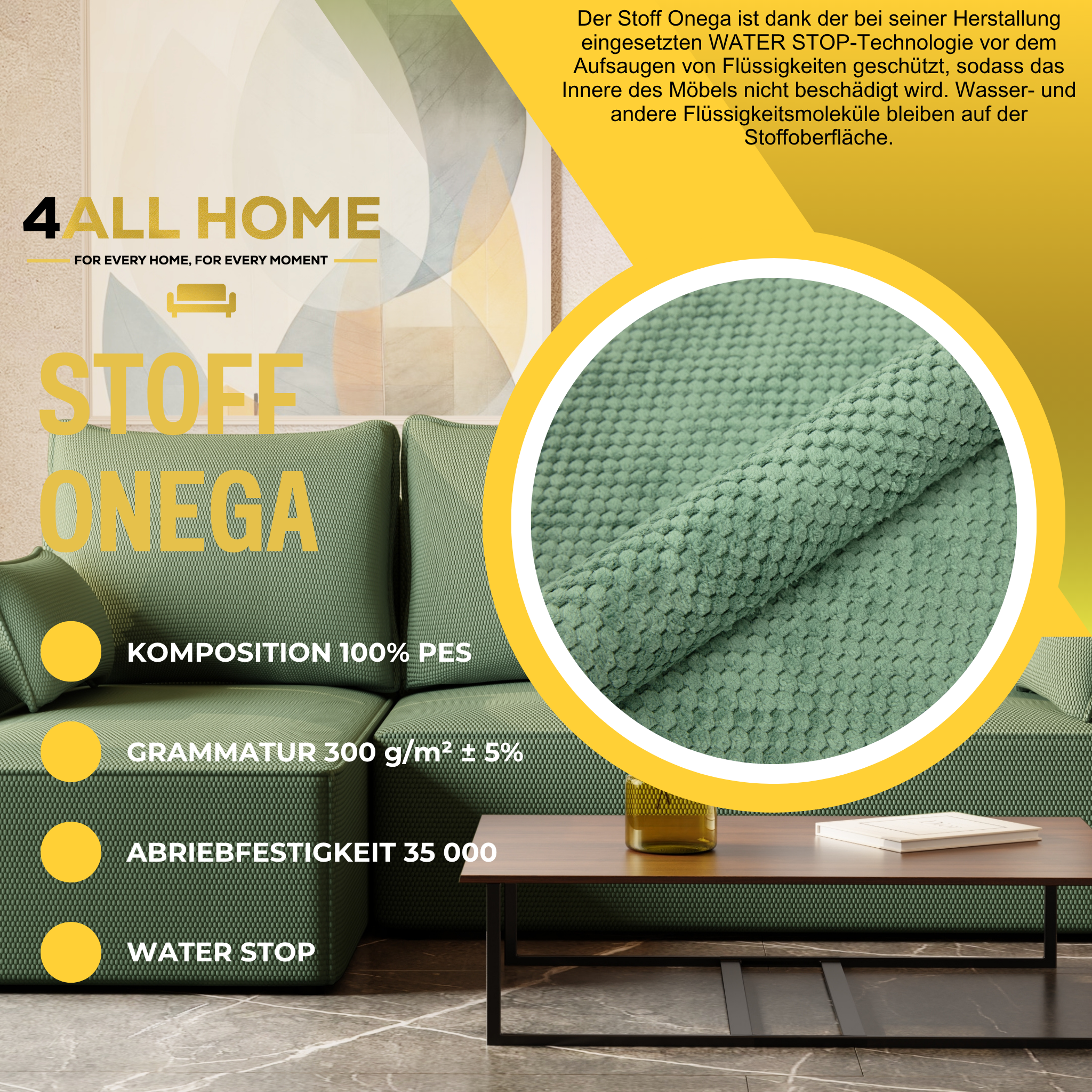 Ecksofa mit Schlaffunktion Tobi Cord Onega