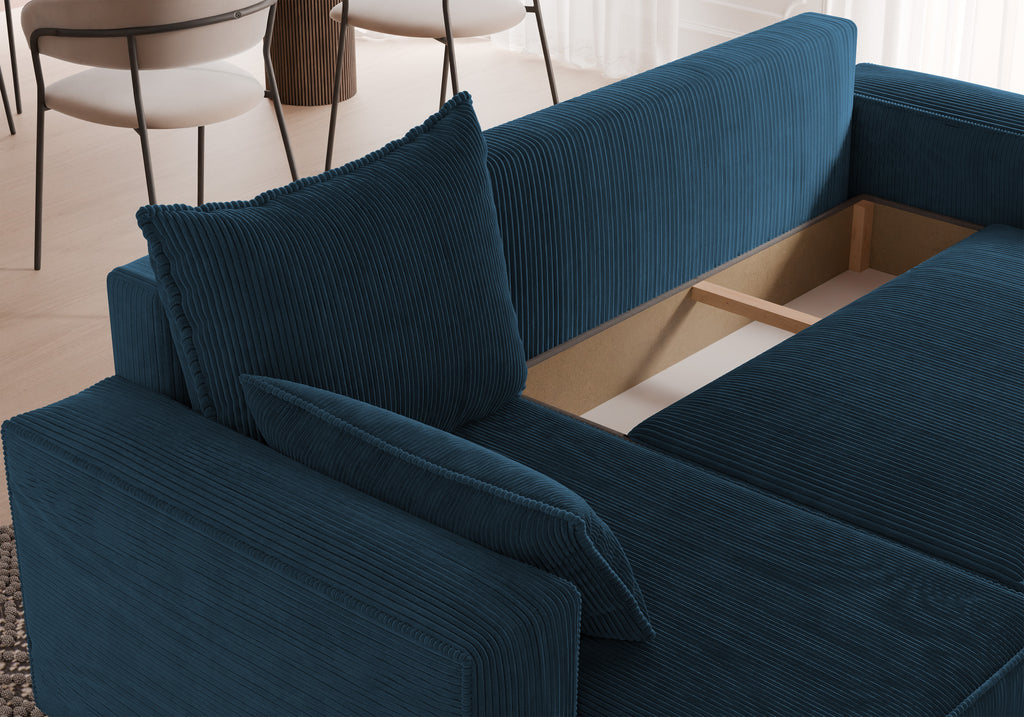 Ecksofa mit Schlaffunktion Tobi Cord Poso