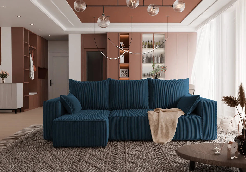 Ecksofa mit Schlaffunktion Tobi Cord Poso