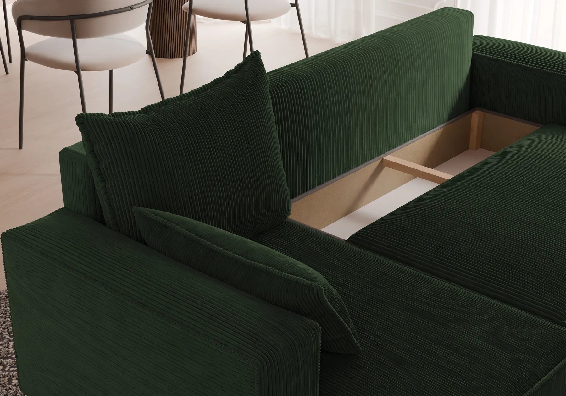 Ecksofa mit Schlaffunktion Tobi Cord Poso