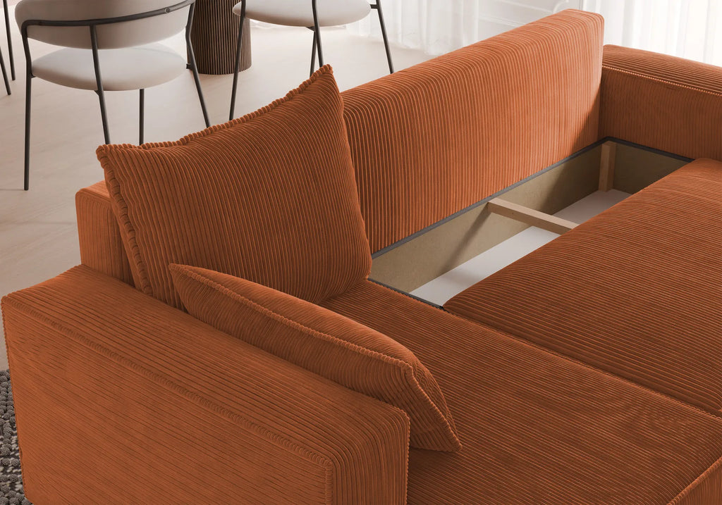 Ecksofa mit Schlaffunktion Tobi Cord Poso