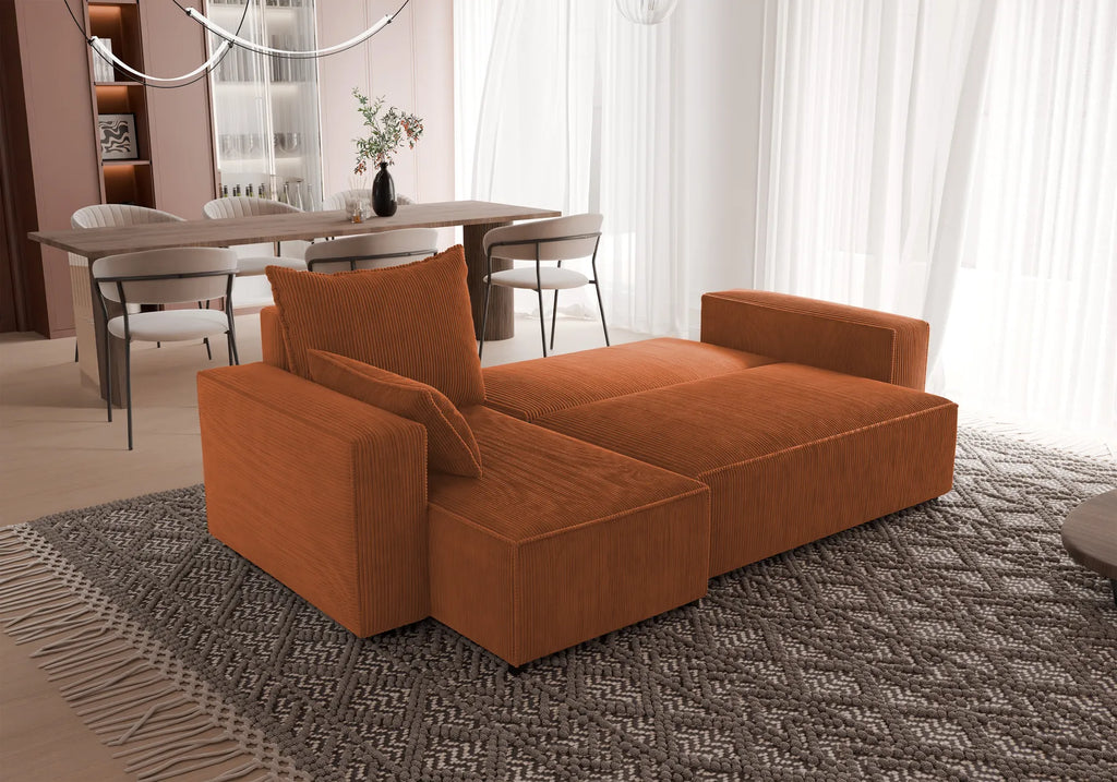 Ecksofa mit Schlaffunktion Tobi Cord Poso