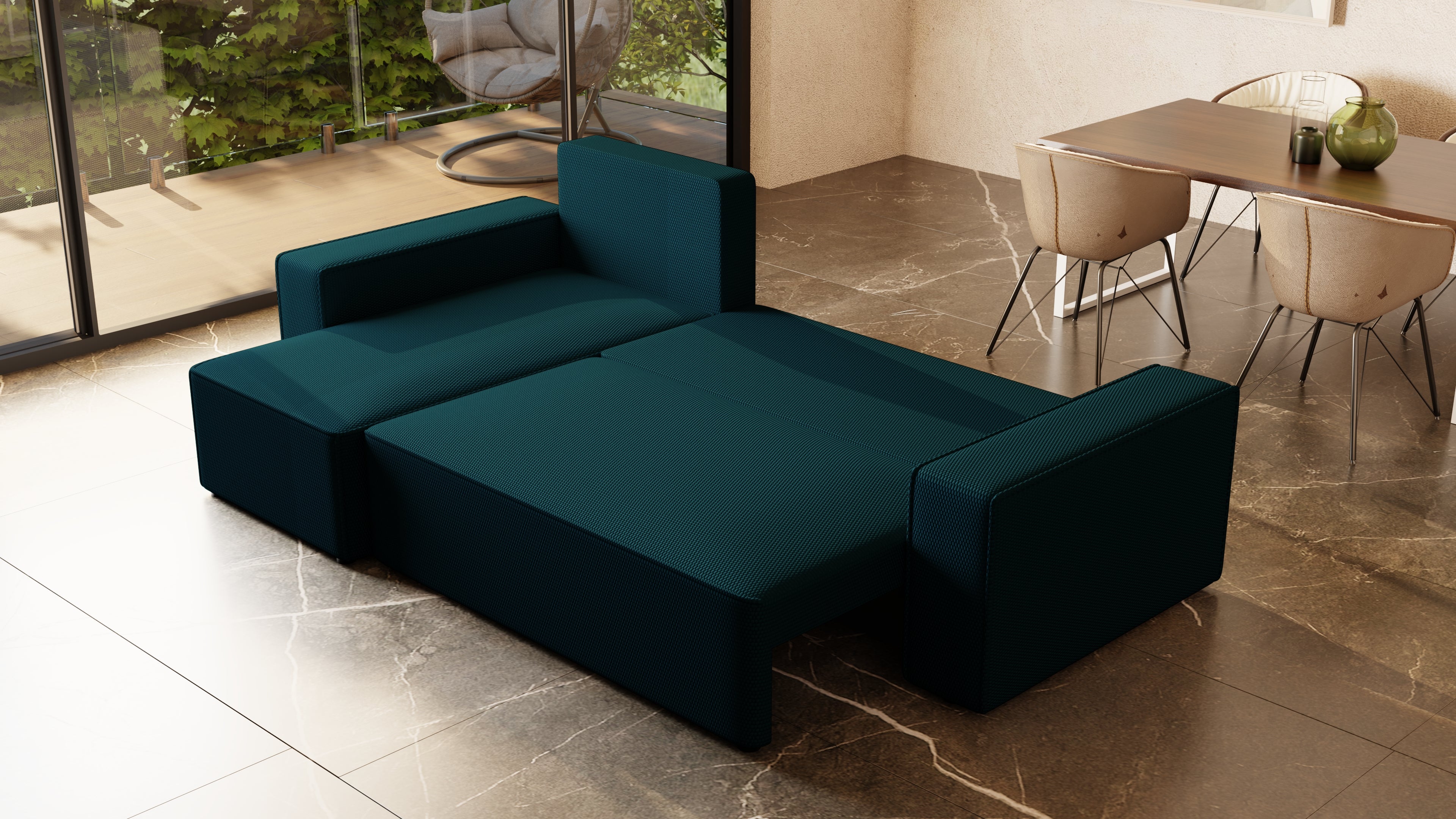 Ecksofa mit Schlaffunktion Tobi Cord Onega