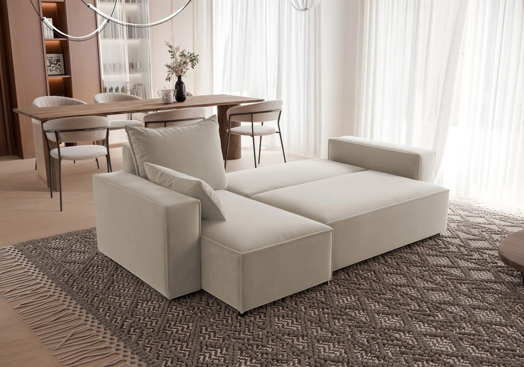 Ecksofa mit Schlaffunktion Tobi Velour
