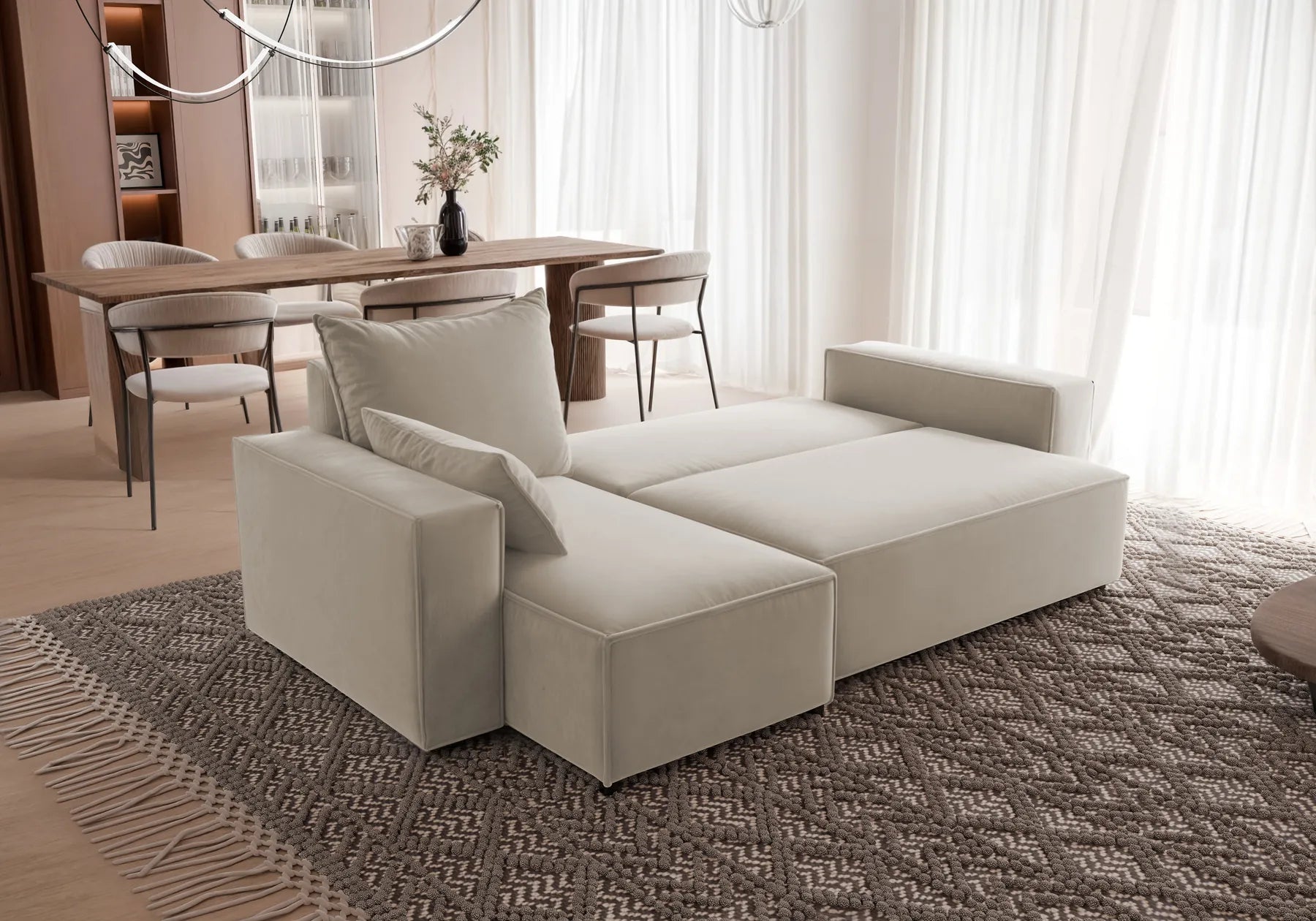Ecksofa mit Schlaffunktion Tobi Velour