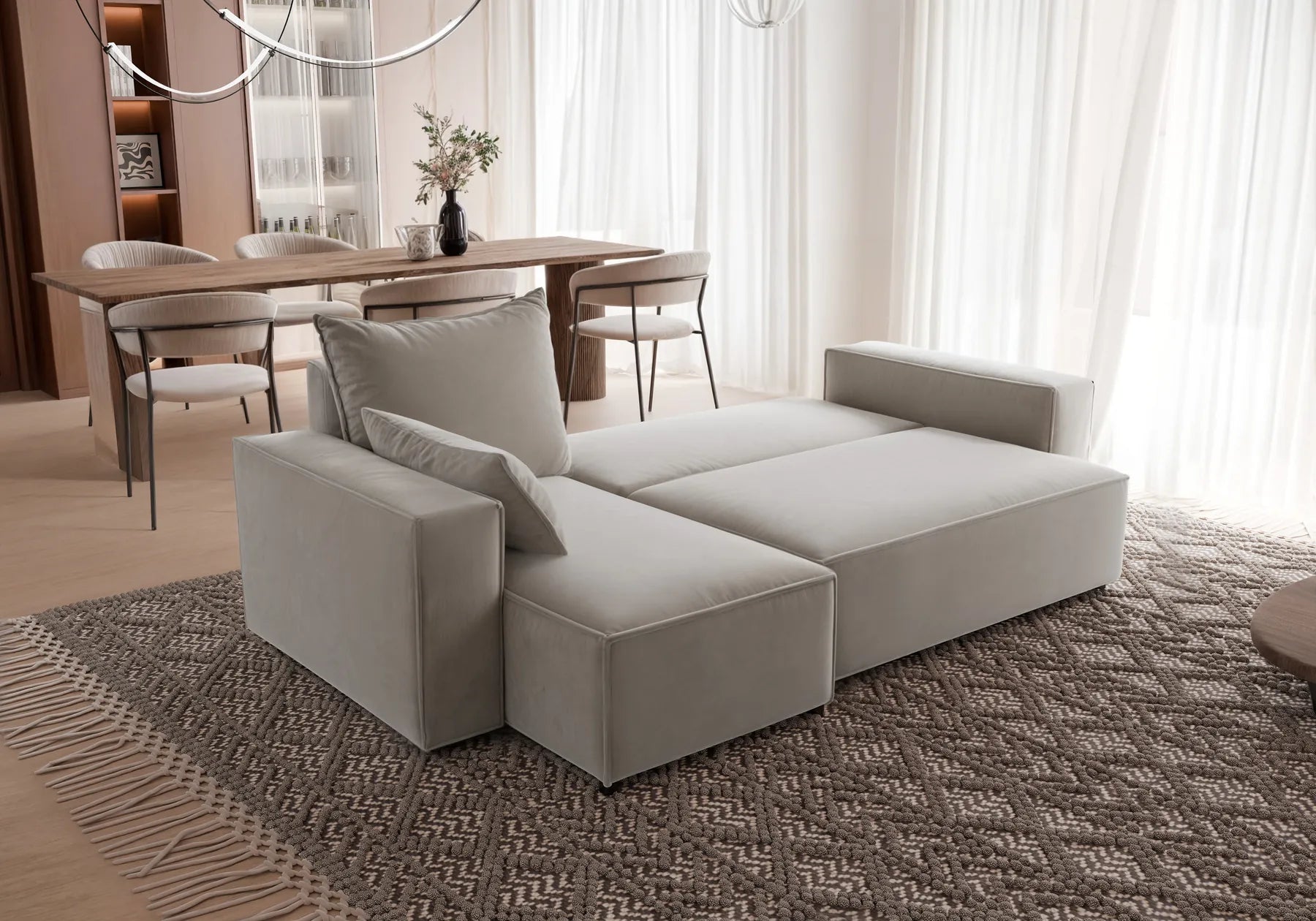 Ecksofa mit Schlaffunktion Tobi Velour