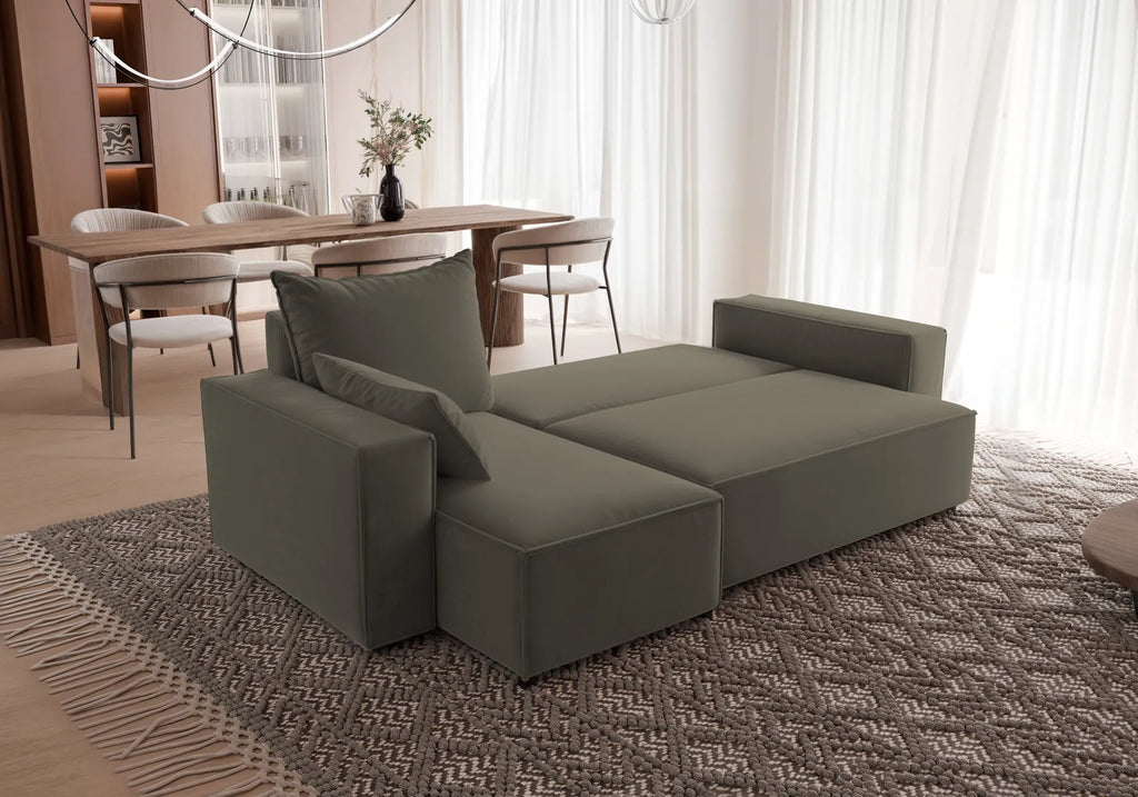 Ecksofa mit Schlaffunktion Tobi Velour