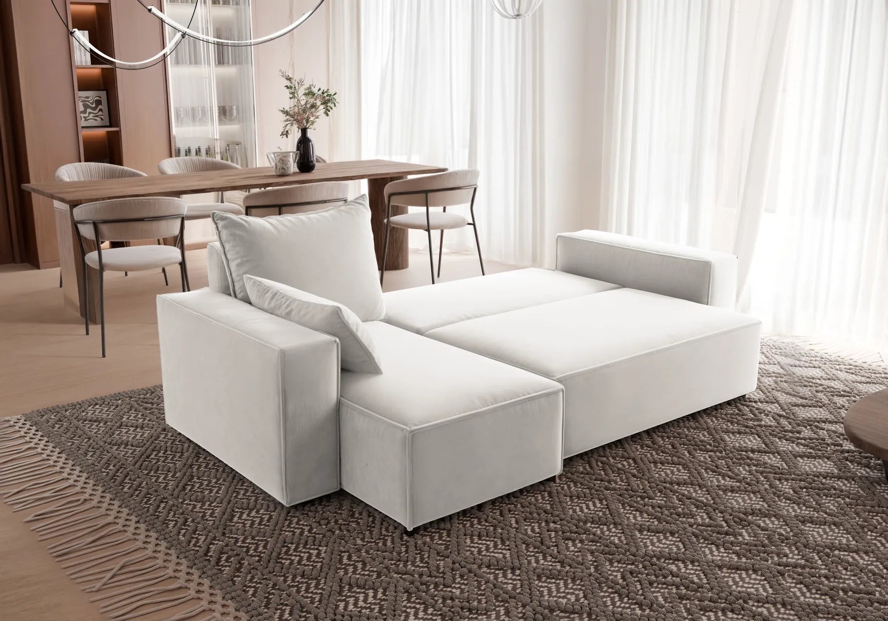 Ecksofa mit Schlaffunktion Tobi Velour