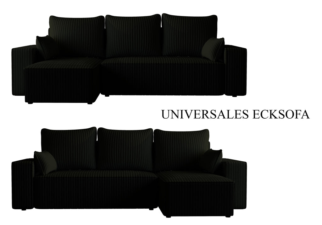 Ecksofa mit Schlaffunktion Tobi Cord Felipo