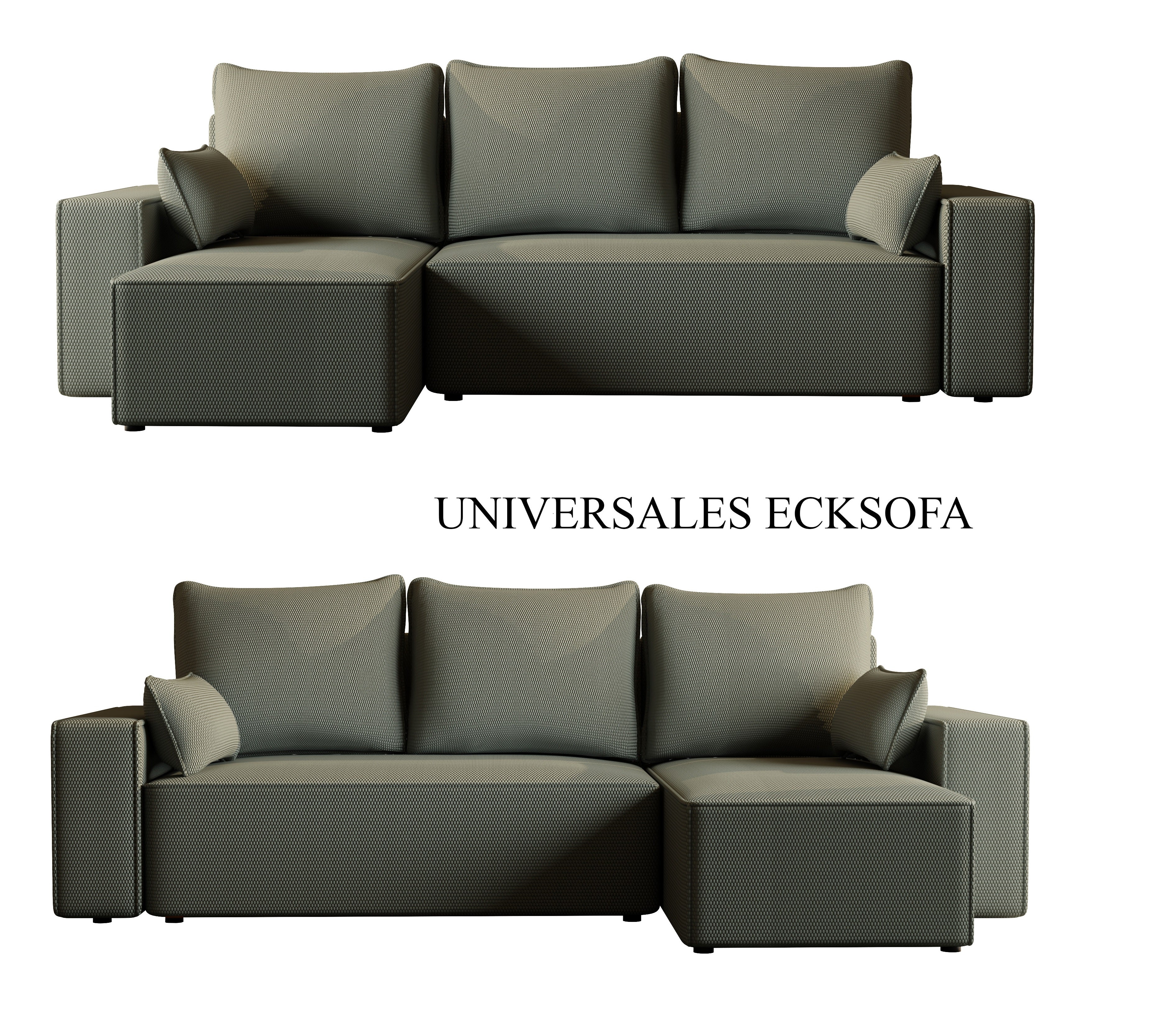 Ecksofa mit Schlaffunktion Tobi Cord Onega