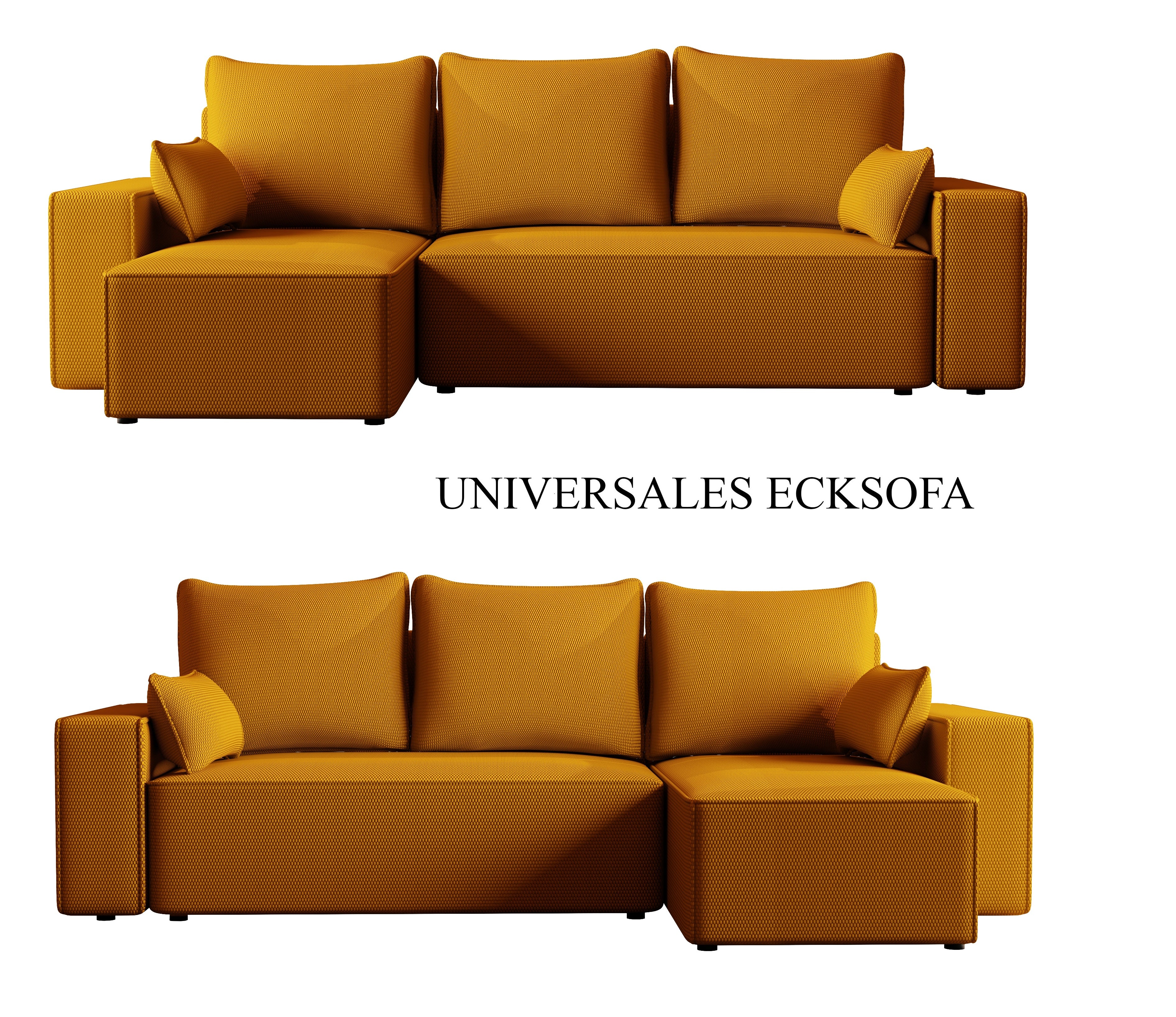 Ecksofa mit Schlaffunktion Tobi Cord Onega