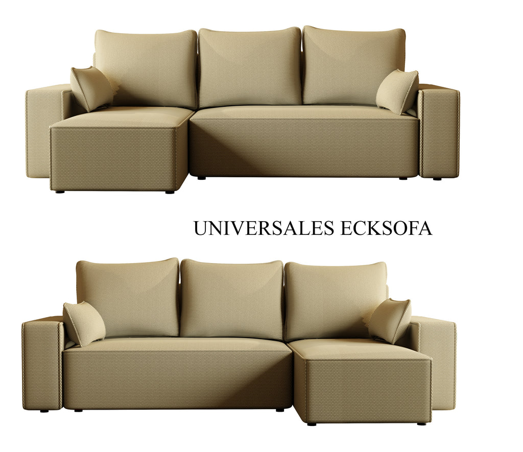 Ecksofa mit Schlaffunktion Tobi Cord Onega