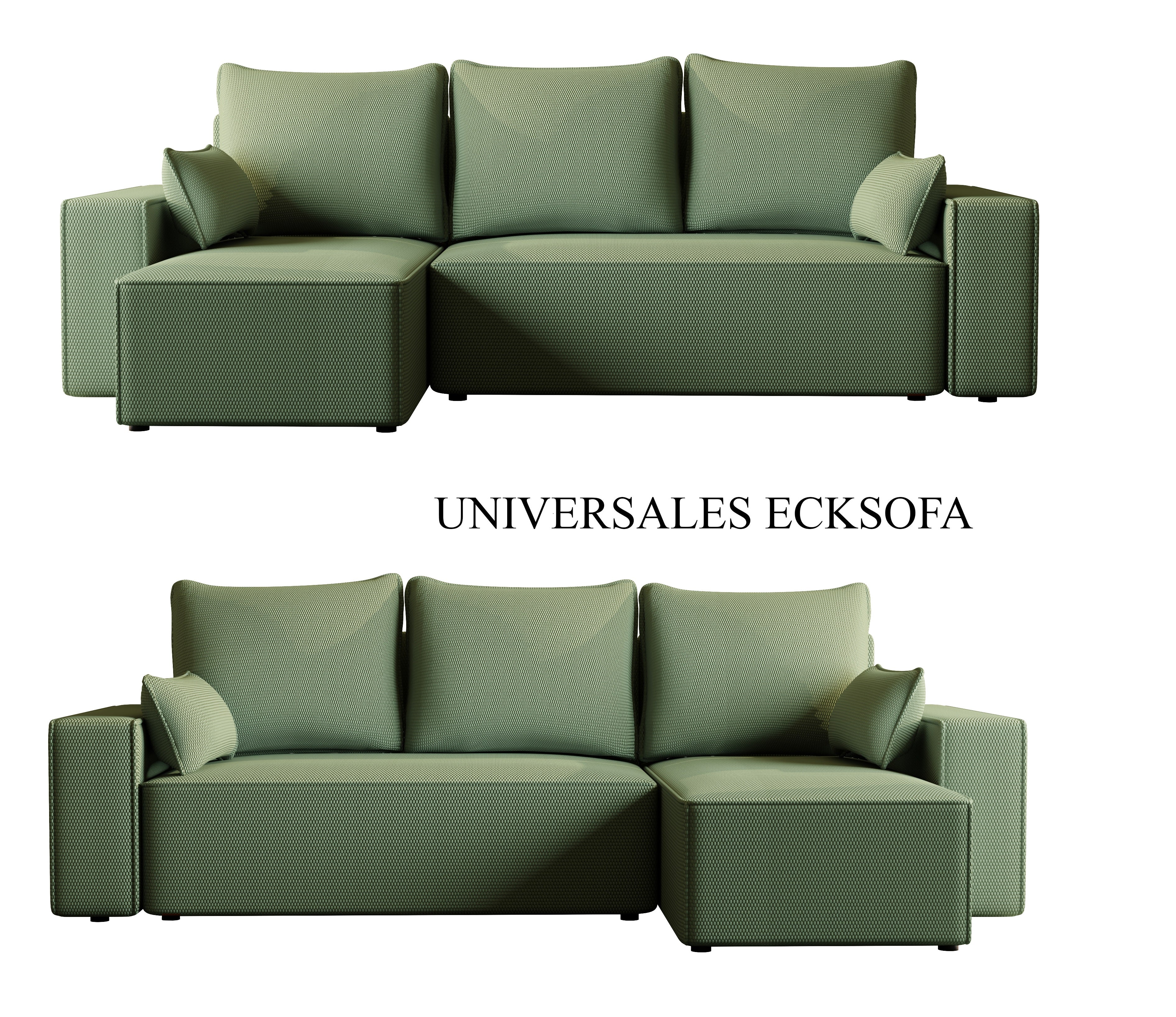 Ecksofa mit Schlaffunktion Tobi Cord Onega