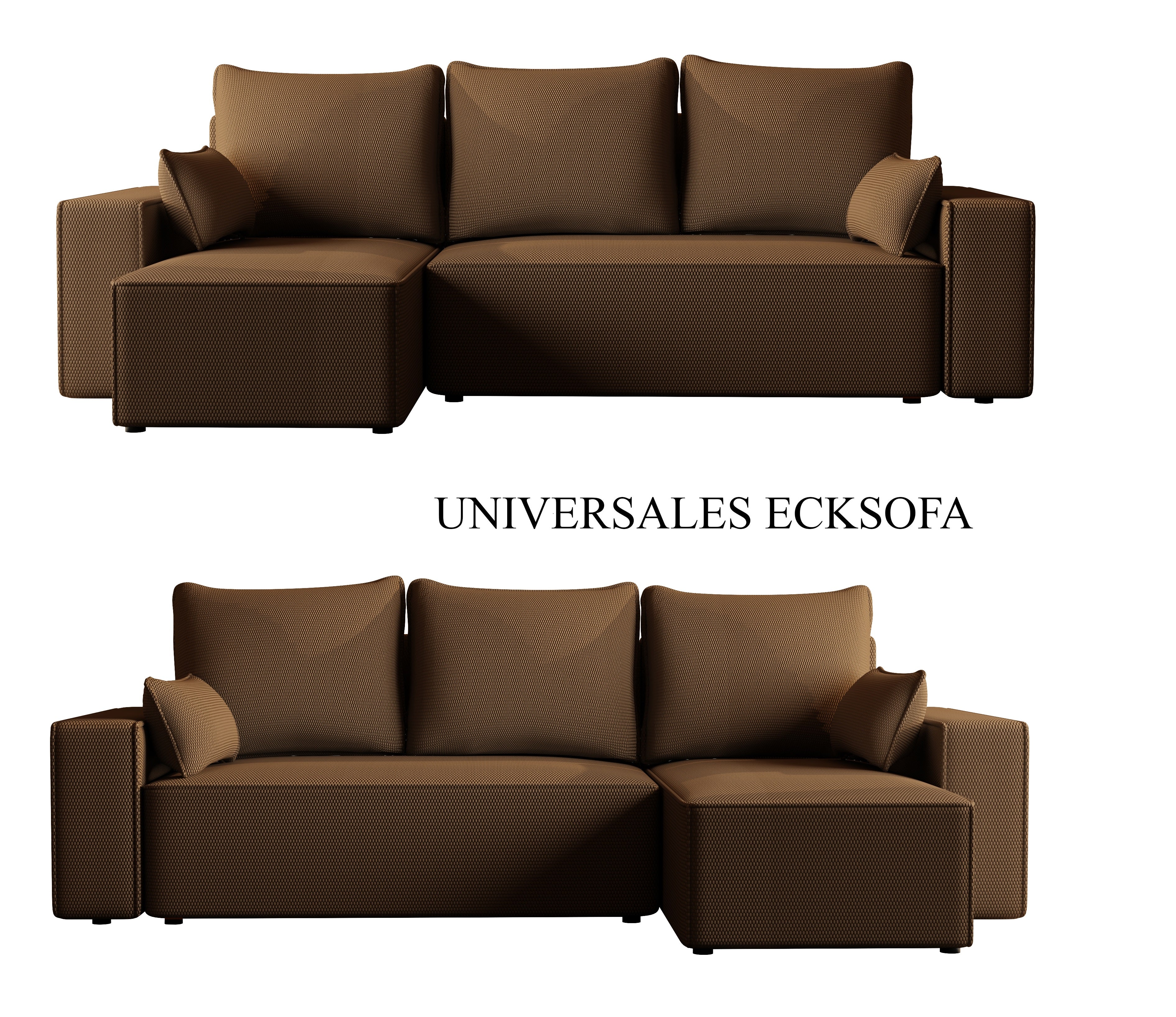 Ecksofa mit Schlaffunktion Tobi Cord Onega