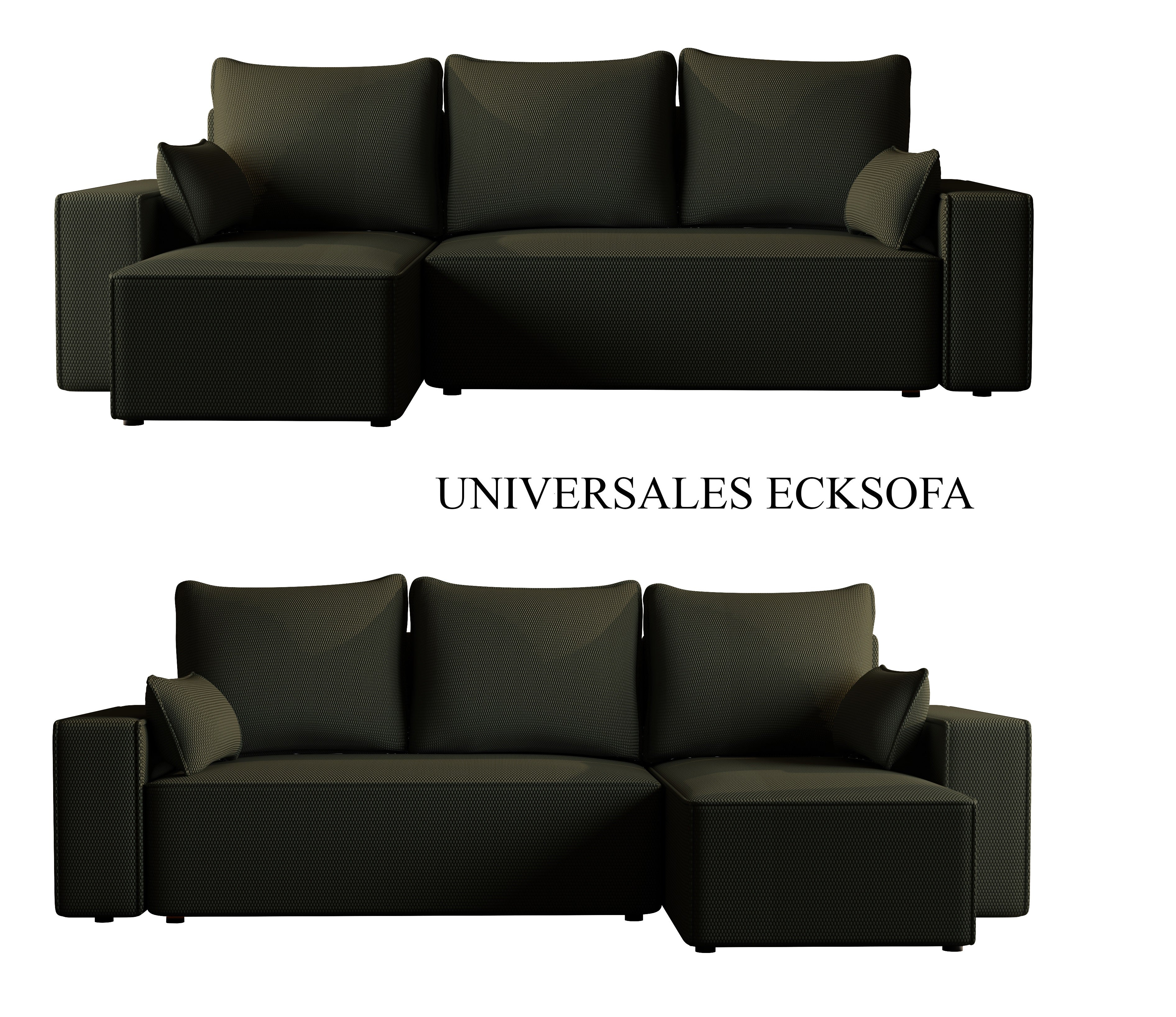 Ecksofa mit Schlaffunktion Tobi Cord Onega