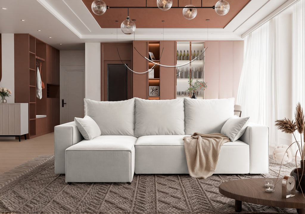 Ecksofa mit Schlaffunktion Tobi Velour