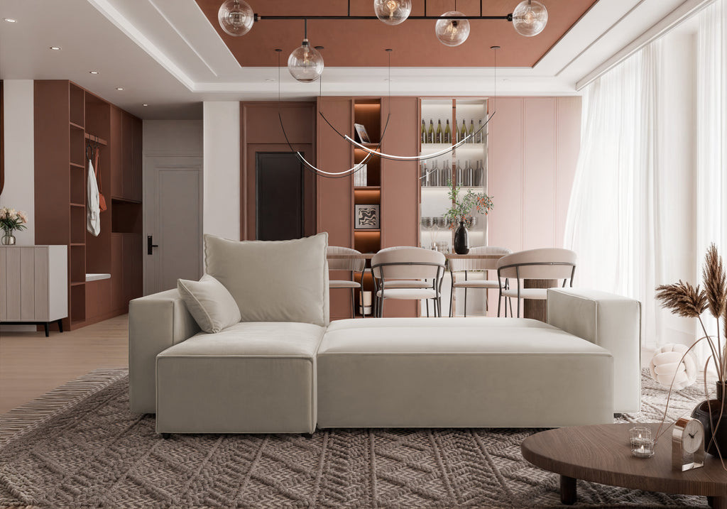 Ecksofa mit Schlaffunktion Tobi Velour