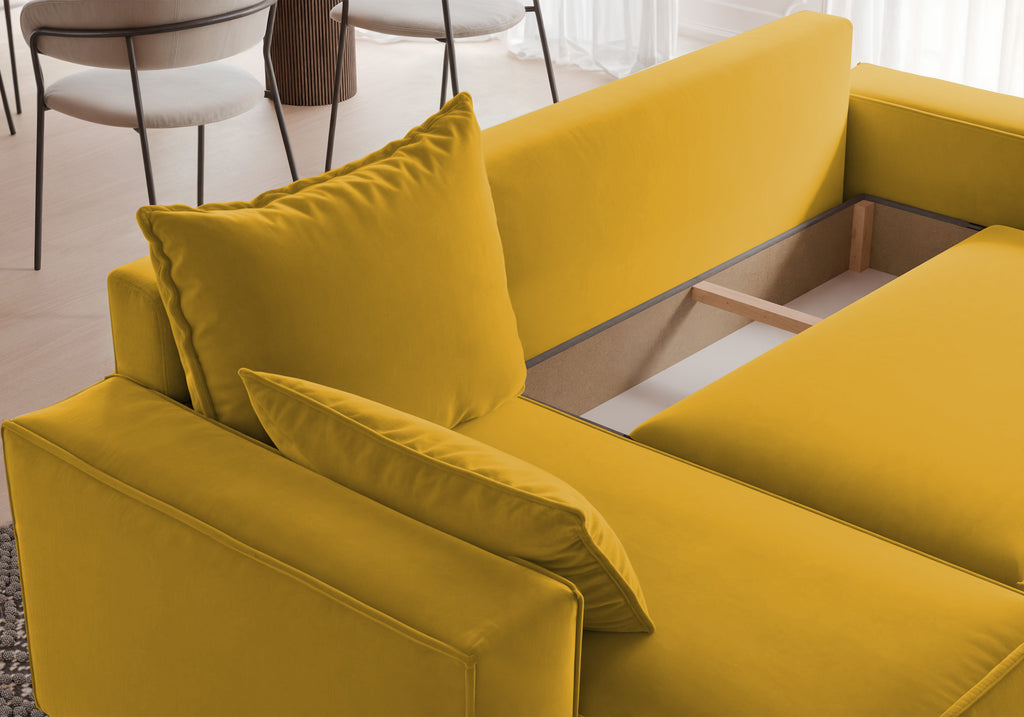 Ecksofa mit Schlaffunktion Tobi Velour