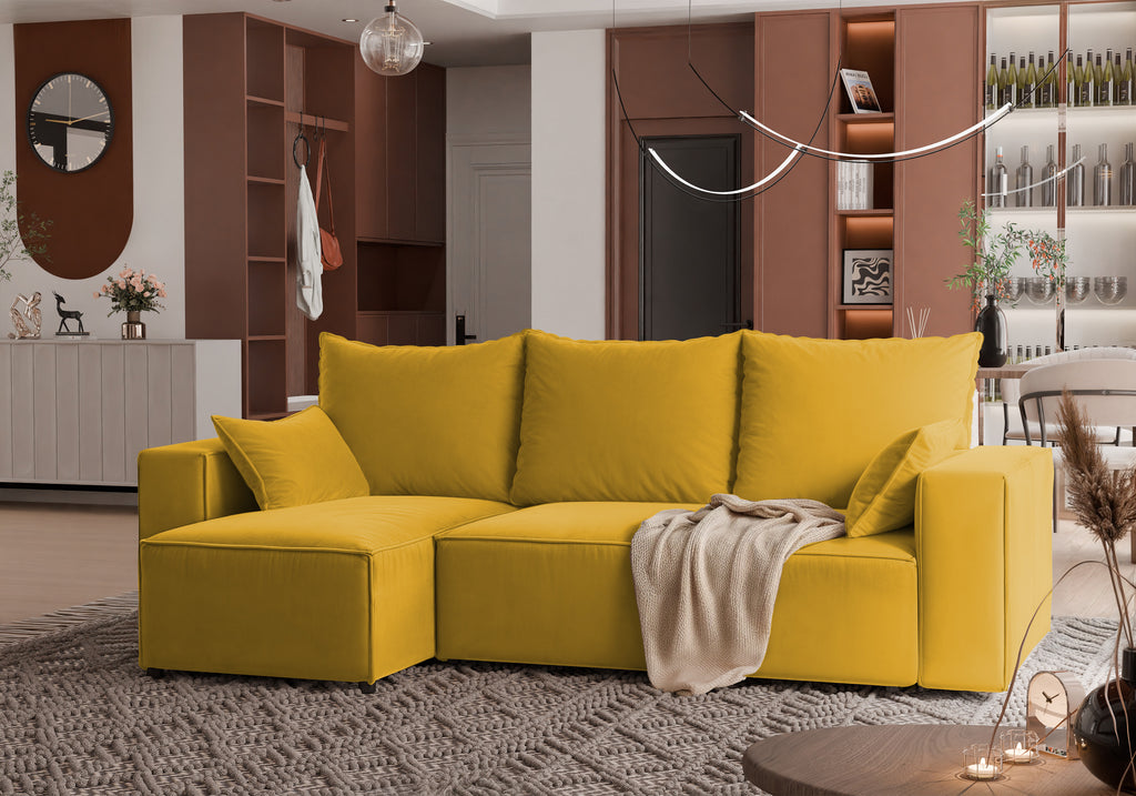 Ecksofa mit Schlaffunktion Tobi Velour