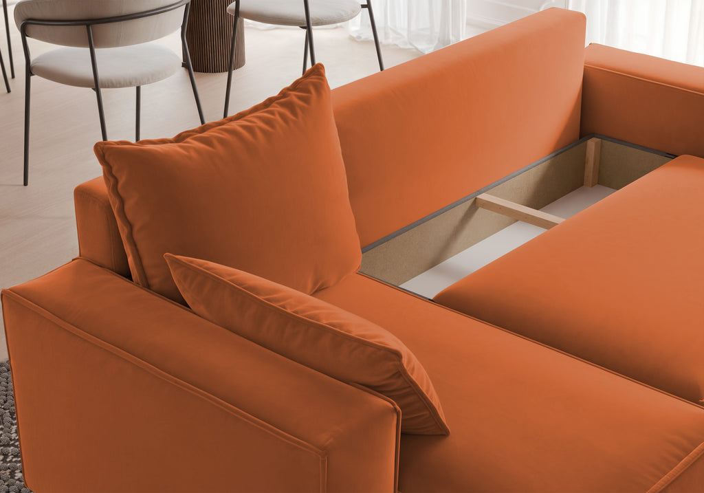 Ecksofa mit Schlaffunktion Tobi Velour