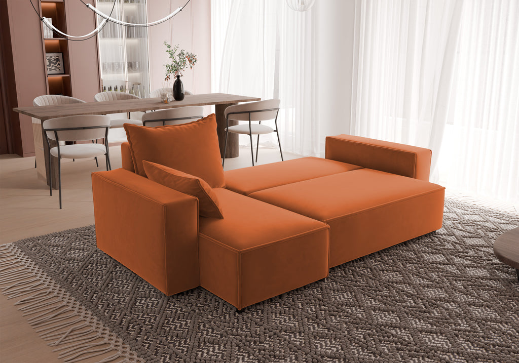 Ecksofa mit Schlaffunktion Tobi Velour