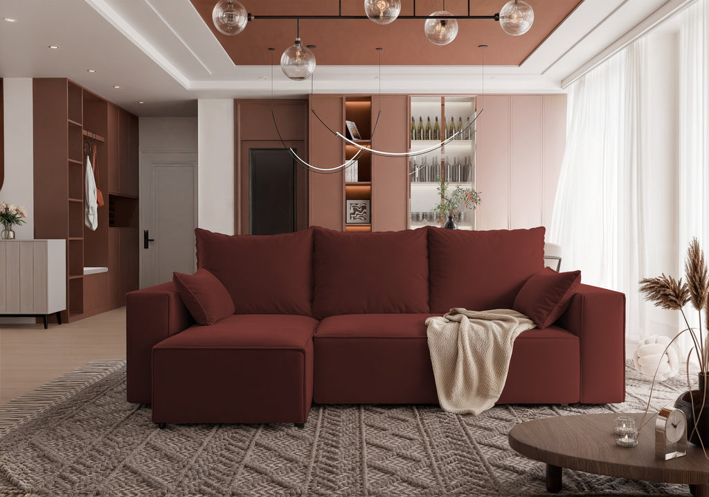 Ecksofa mit Schlaffunktion Tobi Velour