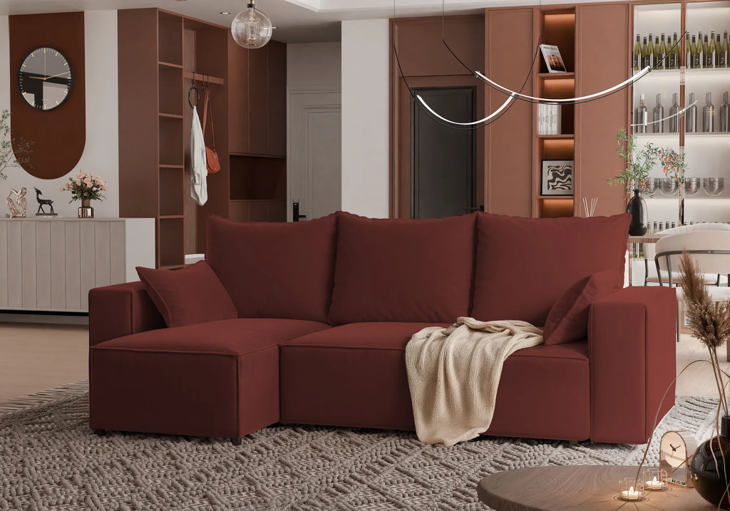 Ecksofa mit Schlaffunktion Tobi Velour