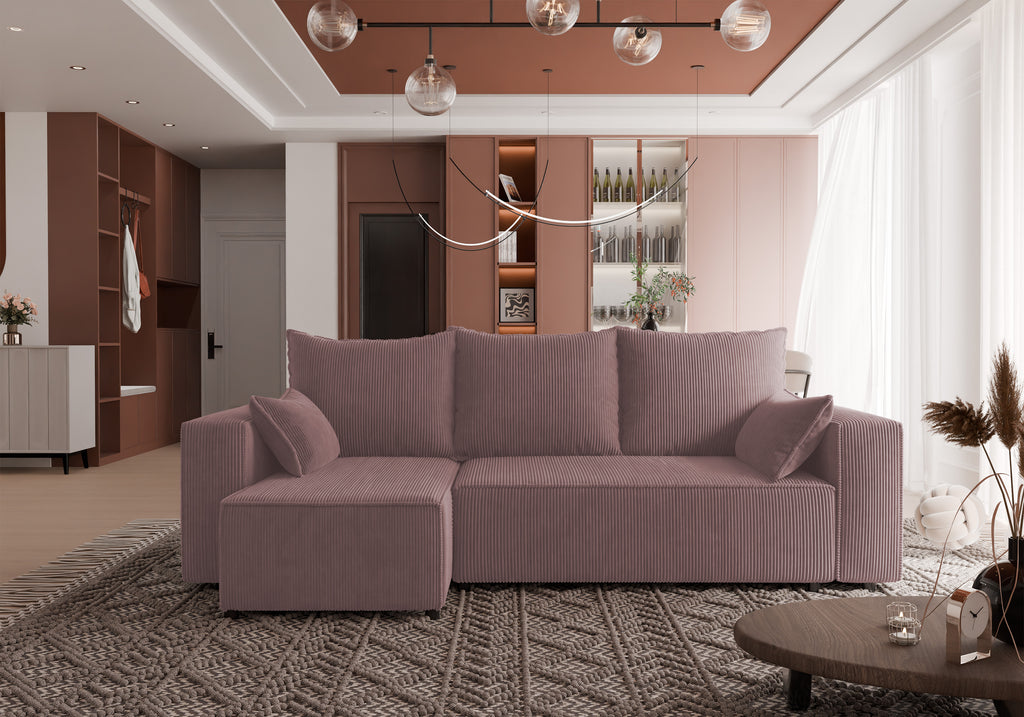 Ecksofa mit Schlaffunktion Tobi Cord Poso