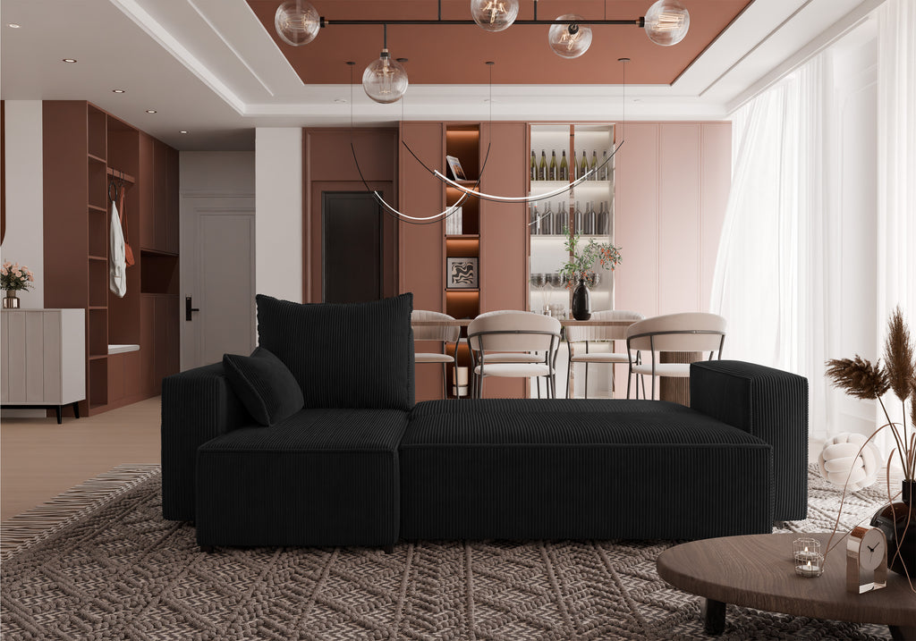 Ecksofa mit Schlaffunktion Tobi Cord Poso