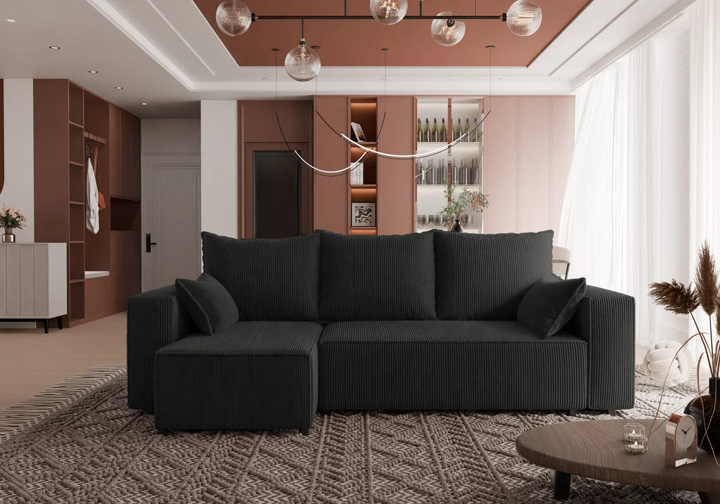 Ecksofa mit Schlaffunktion Tobi Cord Poso