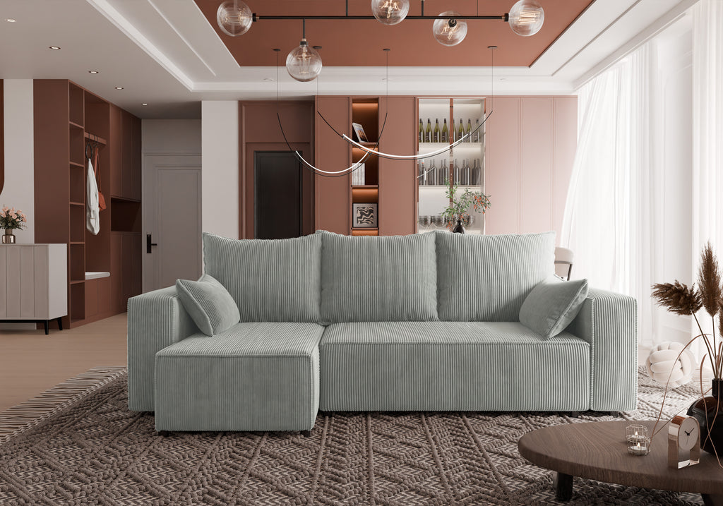 Ecksofa mit Schlaffunktion Tobi Cord Poso