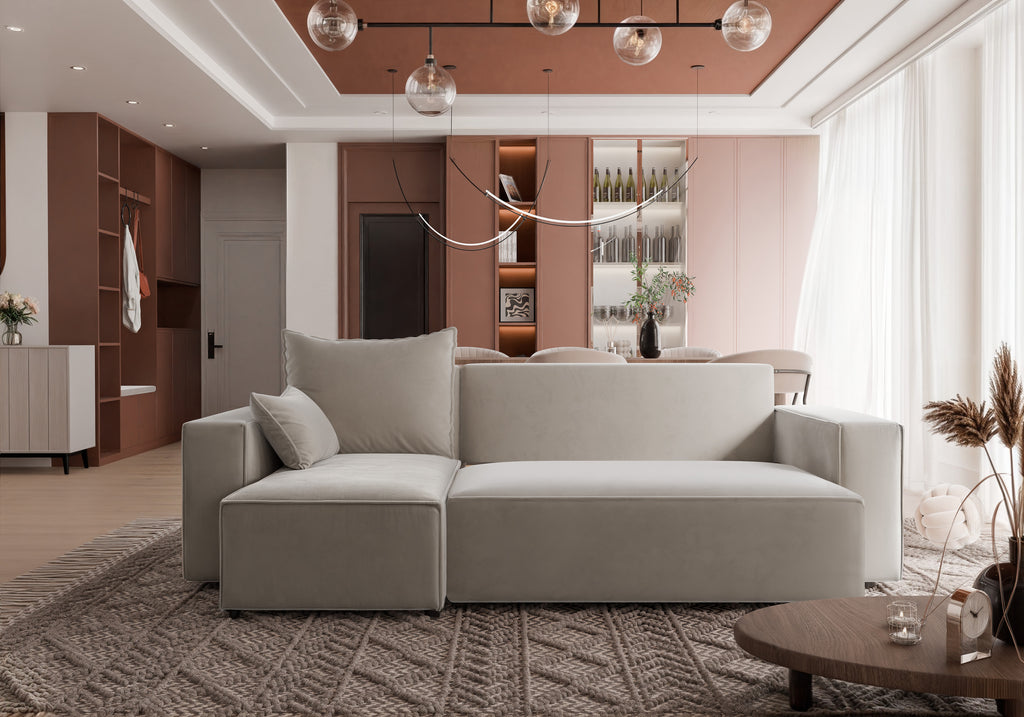 Ecksofa mit Schlaffunktion Tobi Velour