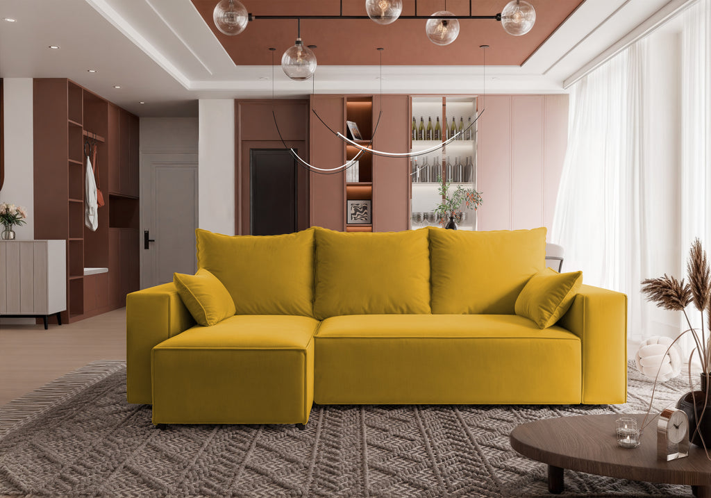 Ecksofa mit Schlaffunktion Tobi Velour