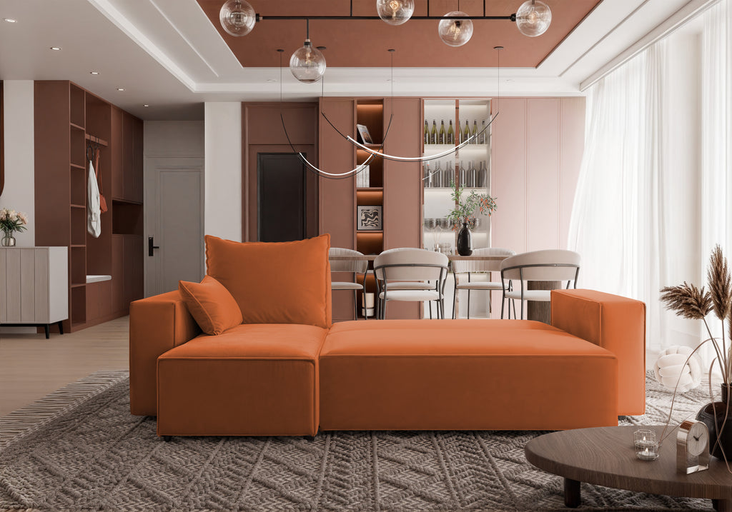 Ecksofa mit Schlaffunktion Tobi Velour