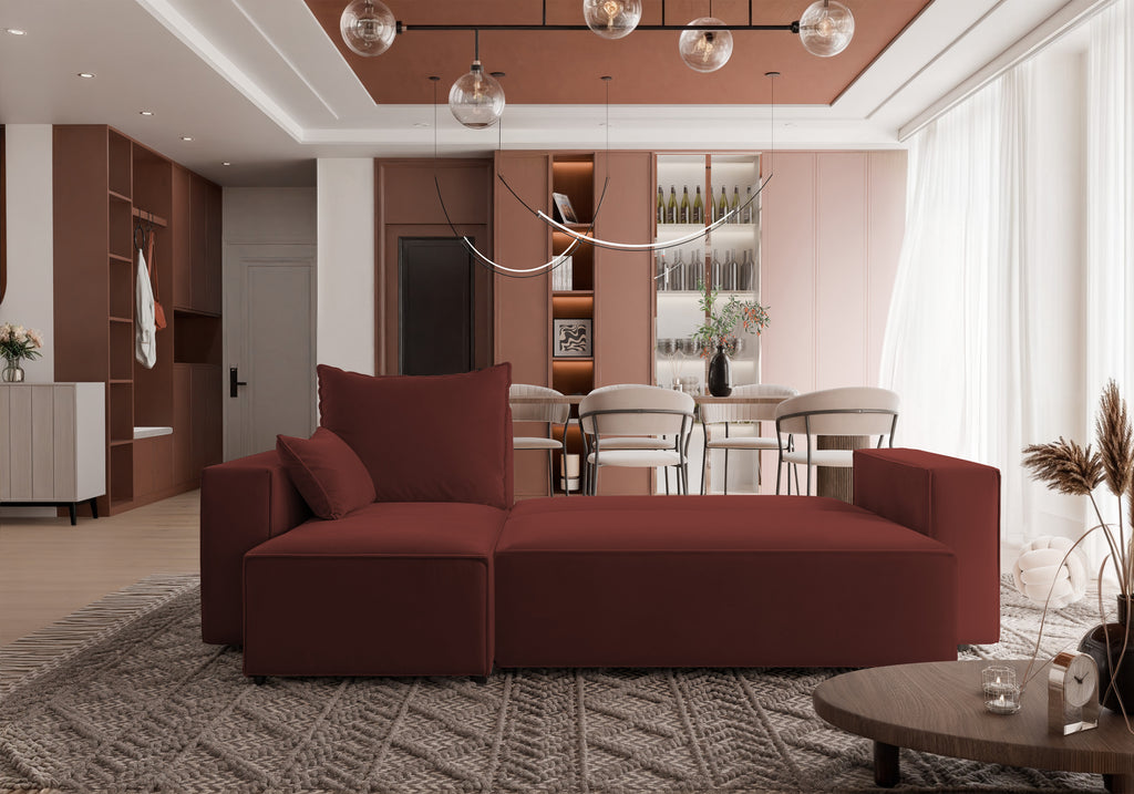 Ecksofa mit Schlaffunktion Tobi Velour