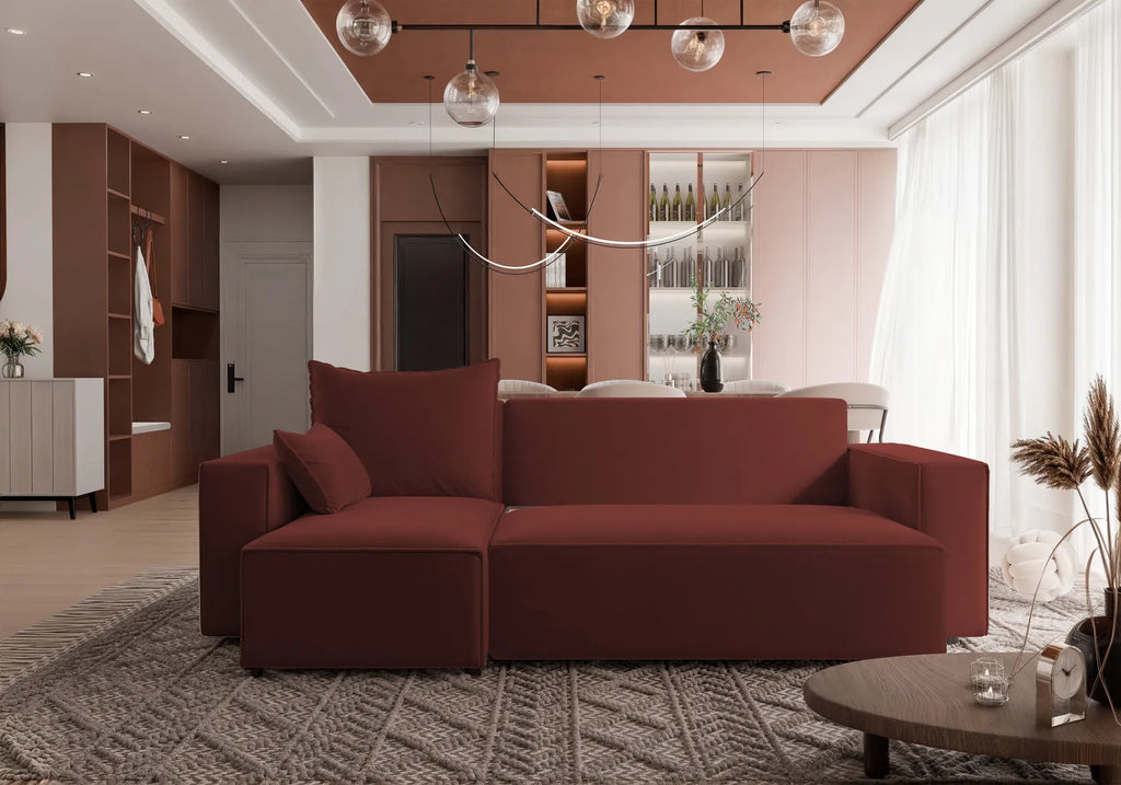 Ecksofa mit Schlaffunktion Tobi Velour
