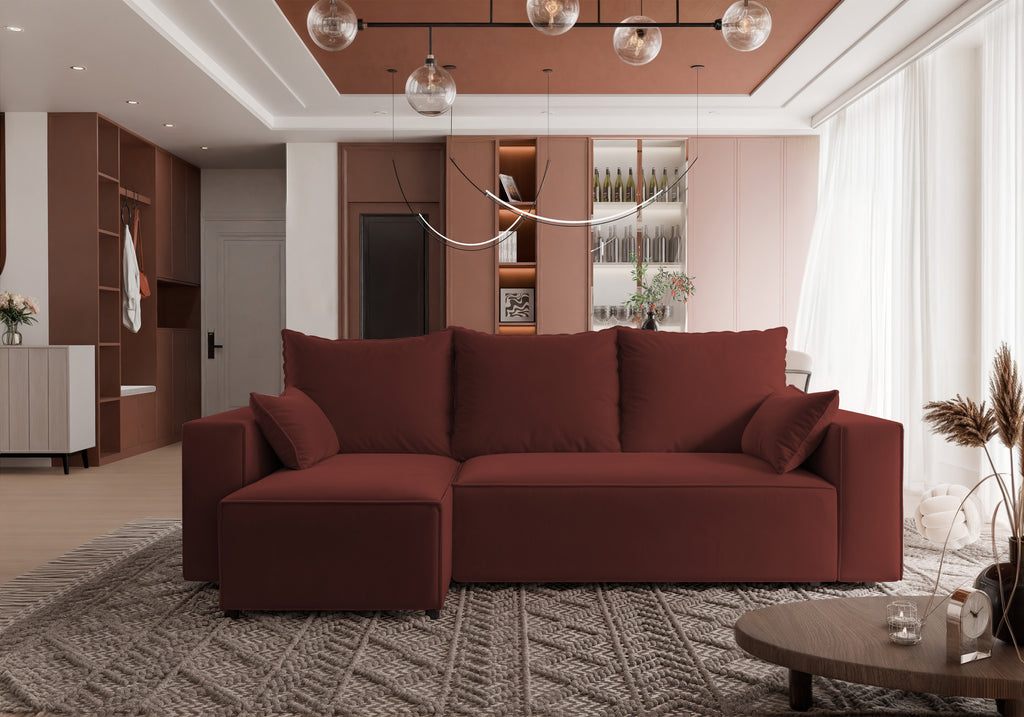 Ecksofa mit Schlaffunktion Tobi Velour