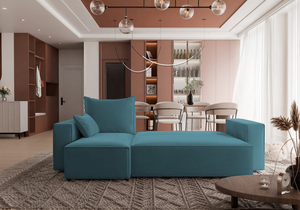 Ecksofa mit Schlaffunktion Tobi Velour