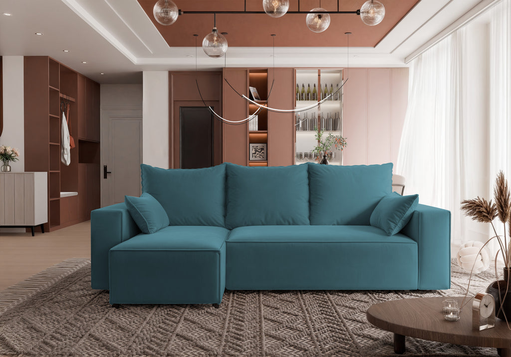 Ecksofa mit Schlaffunktion Tobi Velour