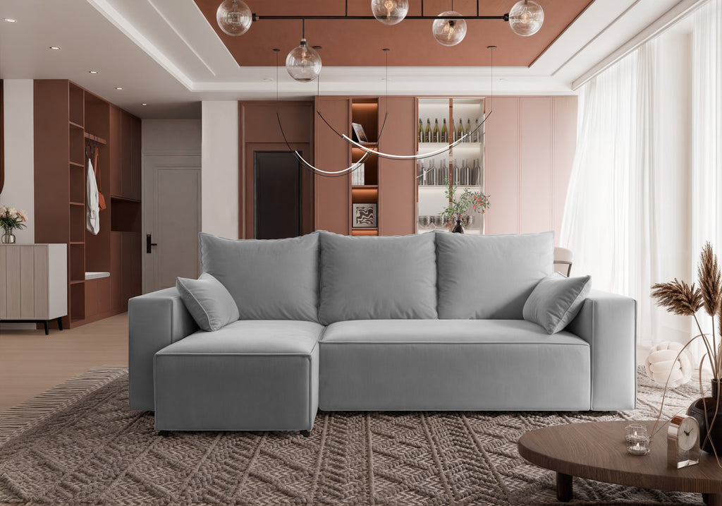 Ecksofa mit Schlaffunktion Tobi Velour