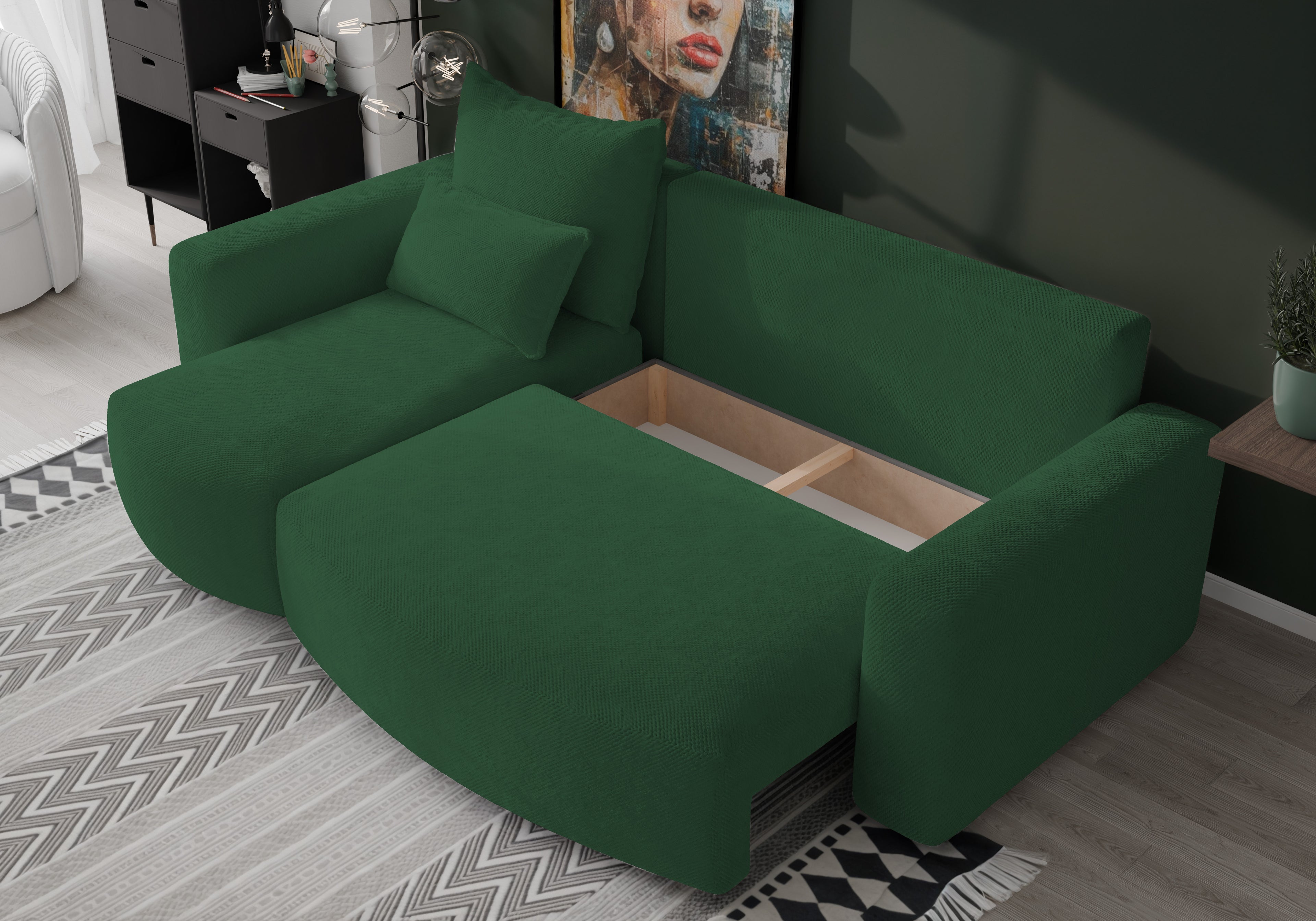 Ecksofa mit Schlaffunktion Travis Plush