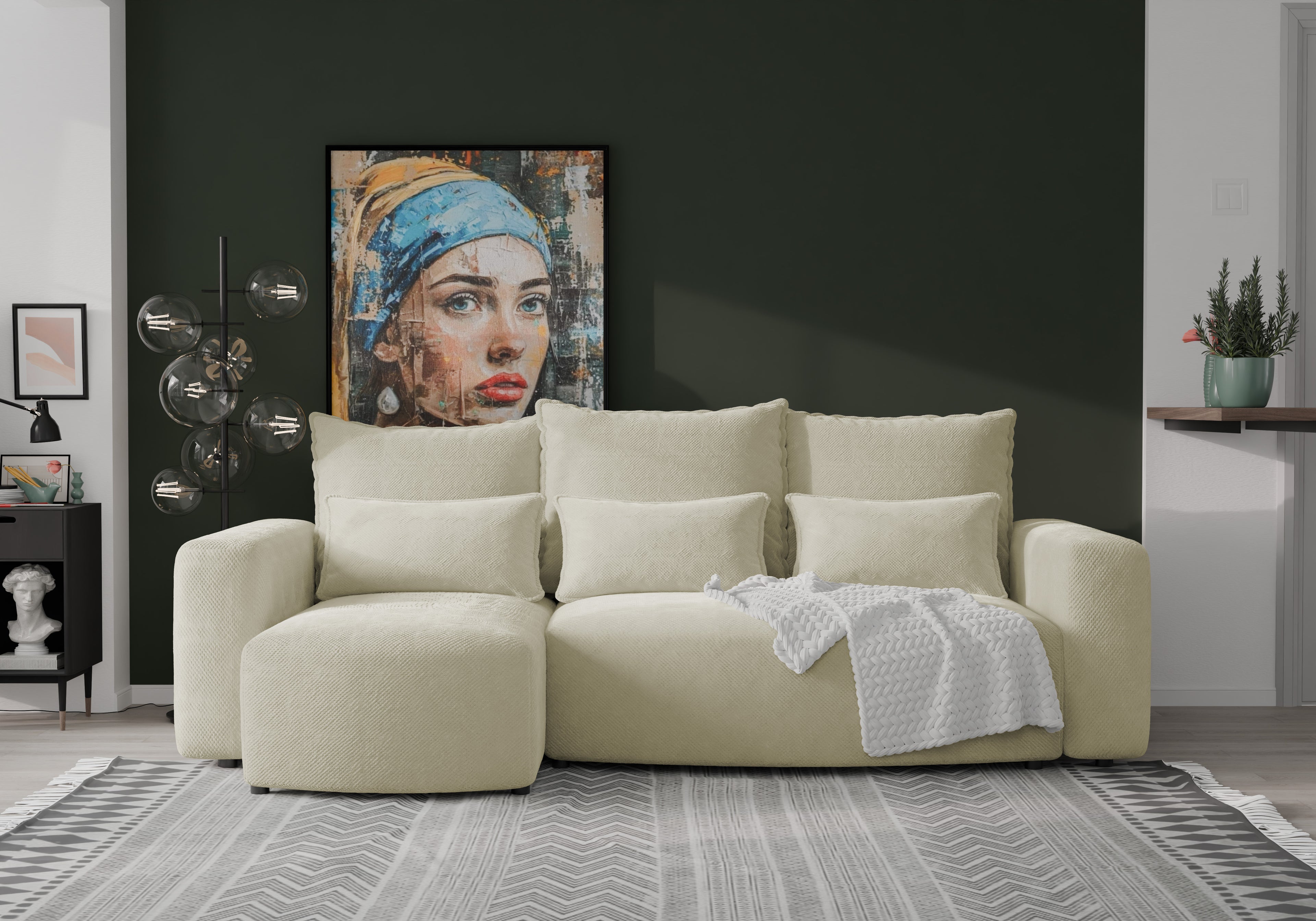 Ecksofa mit Schlaffunktion Travis Plush